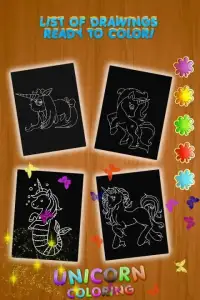 Unicorn Princess Coloring Pages Screen Shot 9