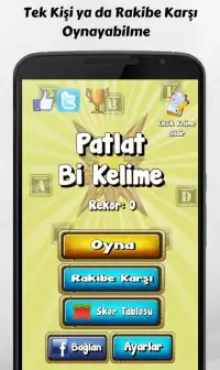 Patlat Bi Kelime: Kelime Oyunu Screen Shot 4