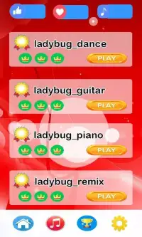 Piano Ladybug Tiles Music Screen Shot 2