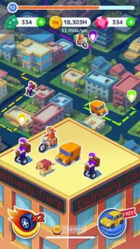 Delivery Corp: idle merge game Screen Shot 2