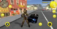 Amazing Neon Iron Stickman Rope Hero Gangstar City Screen Shot 2