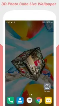 My Pic 3D Cube Live Wallpaper Screen Shot 1