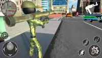 US Army Stickman Counter Rope Hero 3D Screen Shot 16