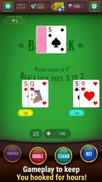 Blackjack Offline Screen Shot 3