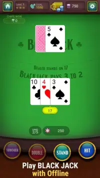 Blackjack Offline Screen Shot 10