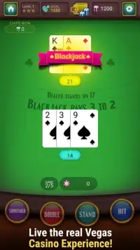 Blackjack Offline Screen Shot 3