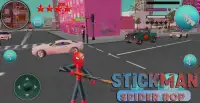 Spider Stickman Rope Battle - Hero of Crime City Screen Shot 0