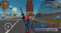 Spider Stickman Rope Battle - Hero of Crime City Screen Shot 1