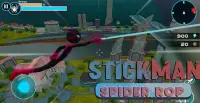 Spider Stickman Rope Battle - Hero of Crime City Screen Shot 2