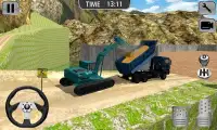 Excavator Sim 3D - big heavy crane game simulator Screen Shot 0