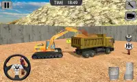 Excavator Sim 3D - big heavy crane game simulator Screen Shot 2