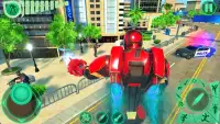 Transform Robot Flying Hero: Fire Hero Robot Games Screen Shot 21