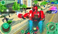 Transform Robot Flying Hero: Fire Hero Robot Games Screen Shot 2
