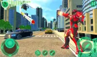 Transform Robot Flying Hero: Fire Hero Robot Games Screen Shot 0