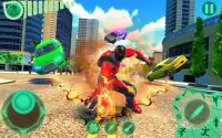 Transform Robot Flying Hero: Fire Hero Robot Games Screen Shot 7