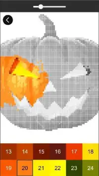Pixel Art Halloween Color By Number Screen Shot 6