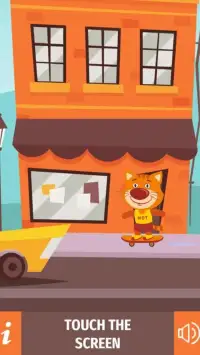 Cat Tom - Candy Crush with Skateboard Screen Shot 3