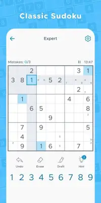 Sudoku Daily - Free Classic Offline Puzzle Game Screen Shot 3