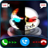 video call and chat simulator from scary sans