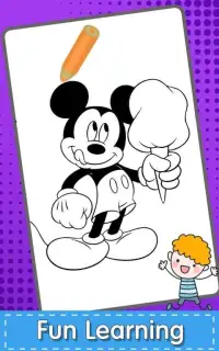 How To Coloring Mickey Book Mouse Screen Shot 0