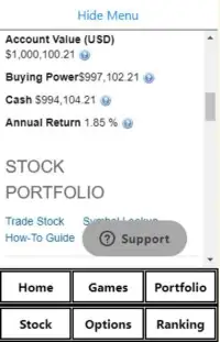 Investopedia: Market Sim Screen Shot 1