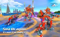 Robot Dragon Attack: Transform Robot Sea Dragon Screen Shot 7