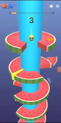 Watermelon Helix Jump - Tower Helix Crush Screen Shot 3