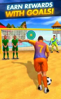 Kick Shoot: Beach Soccer Football Goal Screen Shot 0