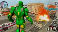 Superhero Iron Robot - Gangster Crime City Mission Screen Shot 9
