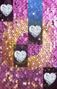 Piano Sequin Tiles Glitter Glow Heart Love Music Screen Shot 1