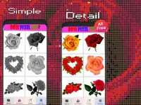 Rose Flower Pixel Art-Color By Number Screen Shot 1