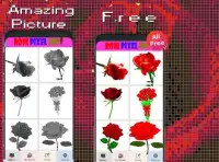 Rose Flower Pixel Art-Color By Number Screen Shot 3