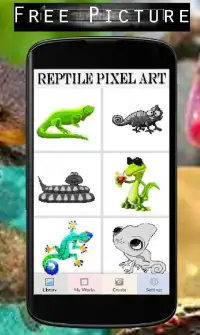 Reptile Animal Color By Number-Pixel Art Screen Shot 6