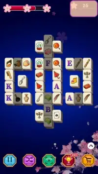 Mahjong Solitaire Flower Screen Shot 2