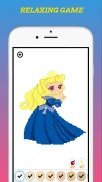 Cute Princess Pixel Art - ColorbyNumber Screen Shot 0
