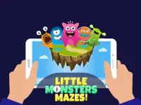 Little Monsters Mazes - Labyrinth & Maze Puzzles Screen Shot 1