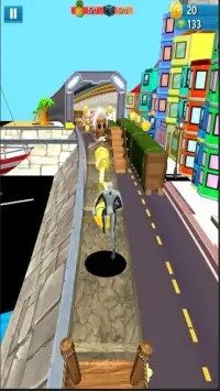 Subway spider Super Runner Adventure Hero Man 3D Screen Shot 0