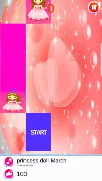 Princess doll game piano tiles Screen Shot 1