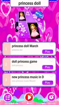 Princess doll game piano tiles Screen Shot 3