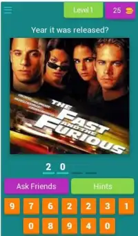 Fast and Furious Quiz Screen Shot 3