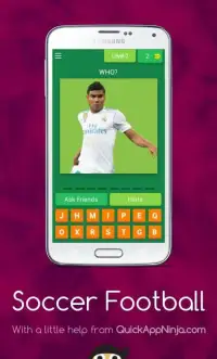 Soccer Football: Guess the Player Quiz Free Game Screen Shot 1