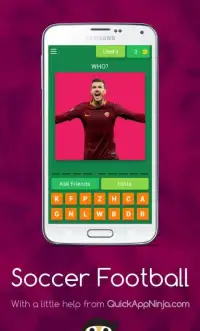 Soccer Football: Guess the Player Quiz Free Game Screen Shot 0