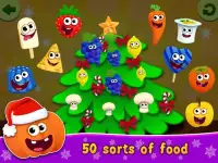 FunnyFood Christmas Games for Toddlers 3 years ol Screen Shot 0