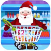 Santa Claus Supermarket Shopping