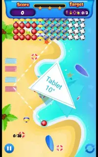 Bubble Shooter - Beach Volley ball Screen Shot 1