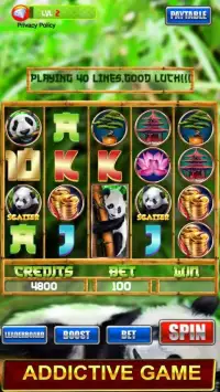 Slot Machine : Free Panda Slots Screen Shot 6