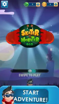 Skater vs Monster Balls Screen Shot 8