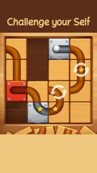 Unblock The Ball - Roll & Drag Block Puzzle Games Screen Shot 1
