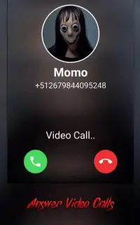 Momo Creepy Video Call Simulator Screen Shot 2