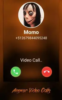 Momo Challenge : Horror Video Call Simulation Momo Screen Shot 2